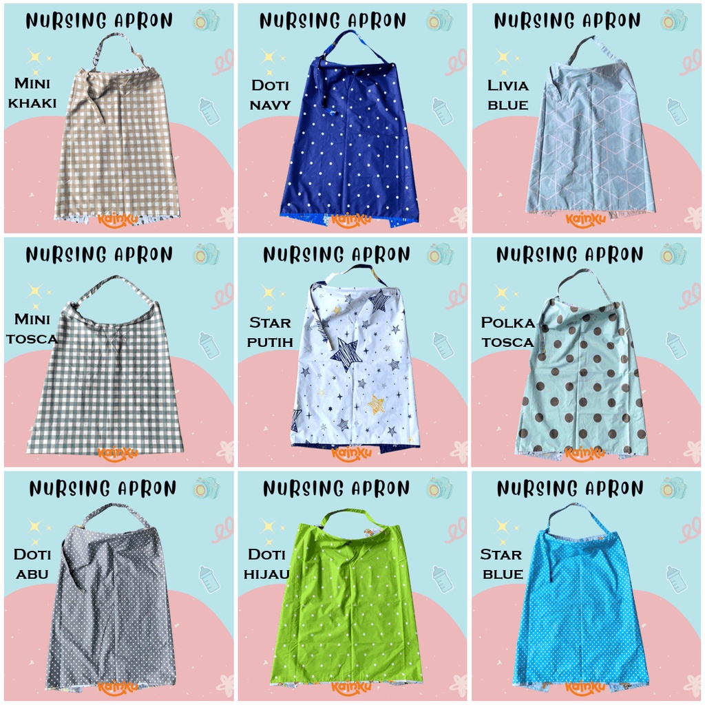 Apron Menyusui Nursing Cover Double Layer Katun Bolak Balik Kualitas No 1 Shopee