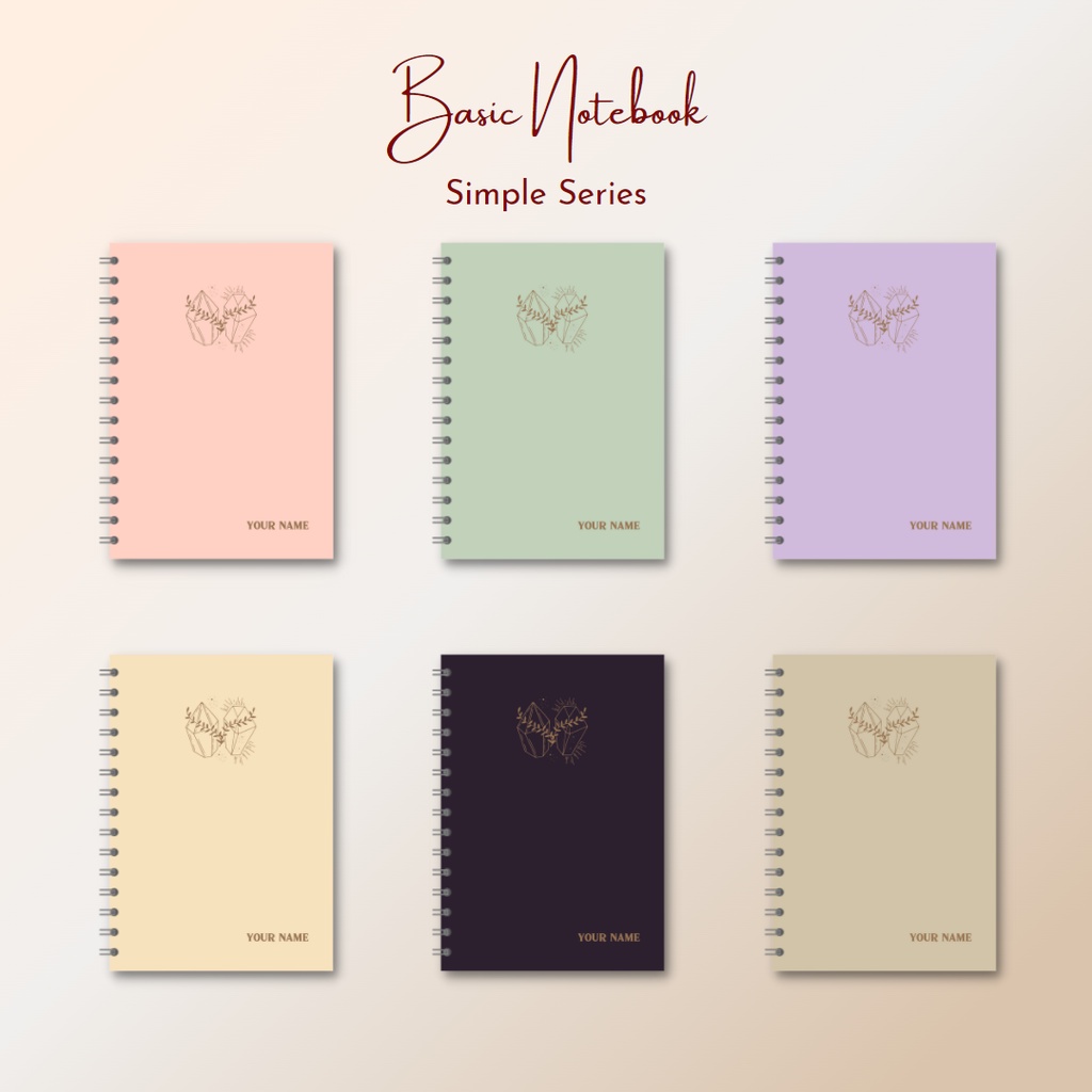 

Basic Notebook/ Agenda/ Basic Journal Stone Series - Available Personalized Name