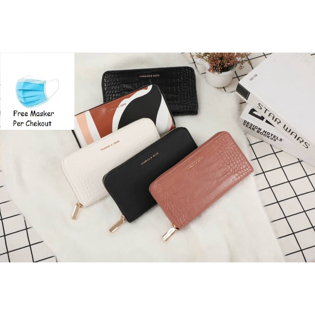 Dompet Panjang Wanita Croco Ch4rlesnkeith Include Box #8237 dompet panjang wanita import murah tali 