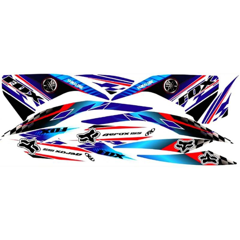 Striping Aerox 155 Variasi Yamaha Sticker Stiker Skotlet Lis Motor Lis Body Lis
