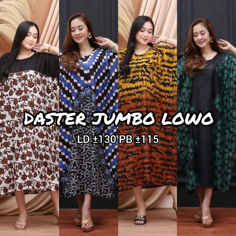 Daster Jumbo Lowo Kelelawar Bisa Untuk Bumil Non Busui Lengan Pendek Motif Batik Kekinian