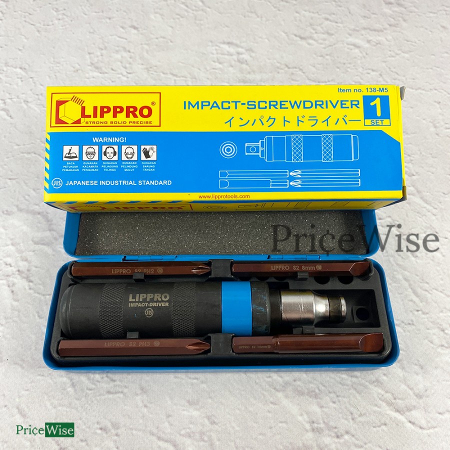 Obeng Ketok Set Lippro / Hand Impact Screwdriver Set 6 pc