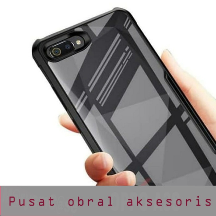 S/P- CASING Case OPPO A3S Shockproof Armor Transparent Premium Hardcase CASE SP