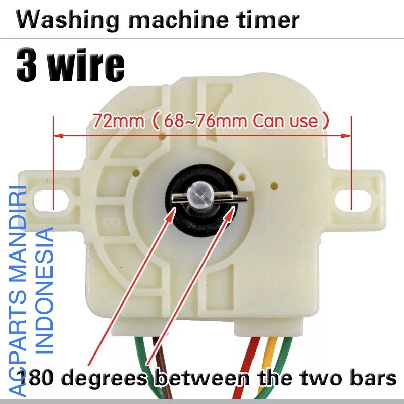 Timer Mesin Cuci universal 3 kabel