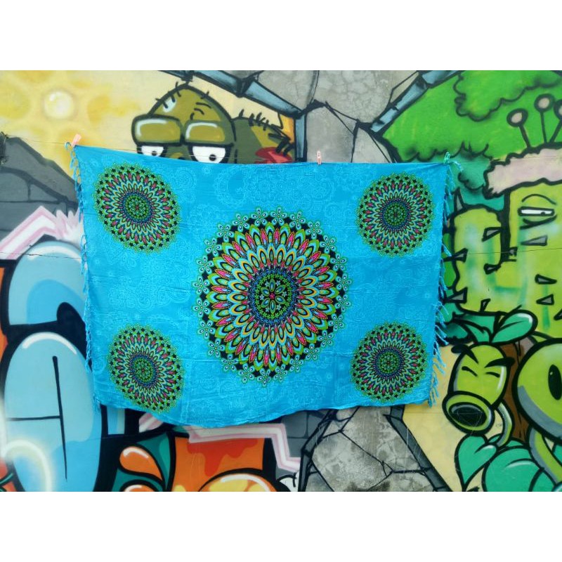 Kain pantai tropical hijau kain pantai mandala tapestry hijau