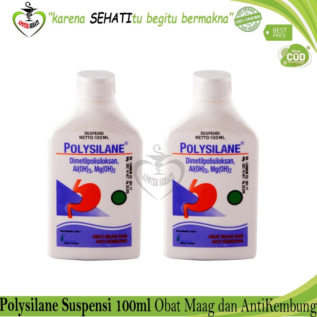POLYSILANE SUSPENSI 100ML SIRUP OBAT LAMBUNG MAAG KEMBUNG