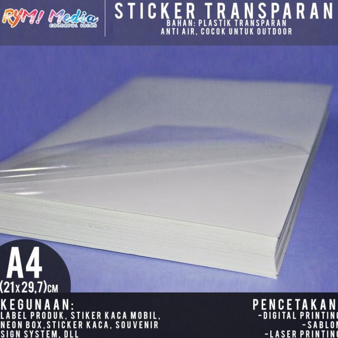 

KERTAS STICKER TRANSPARAN A4 (1 RIM/500 LEMBAR) XBV5615EA