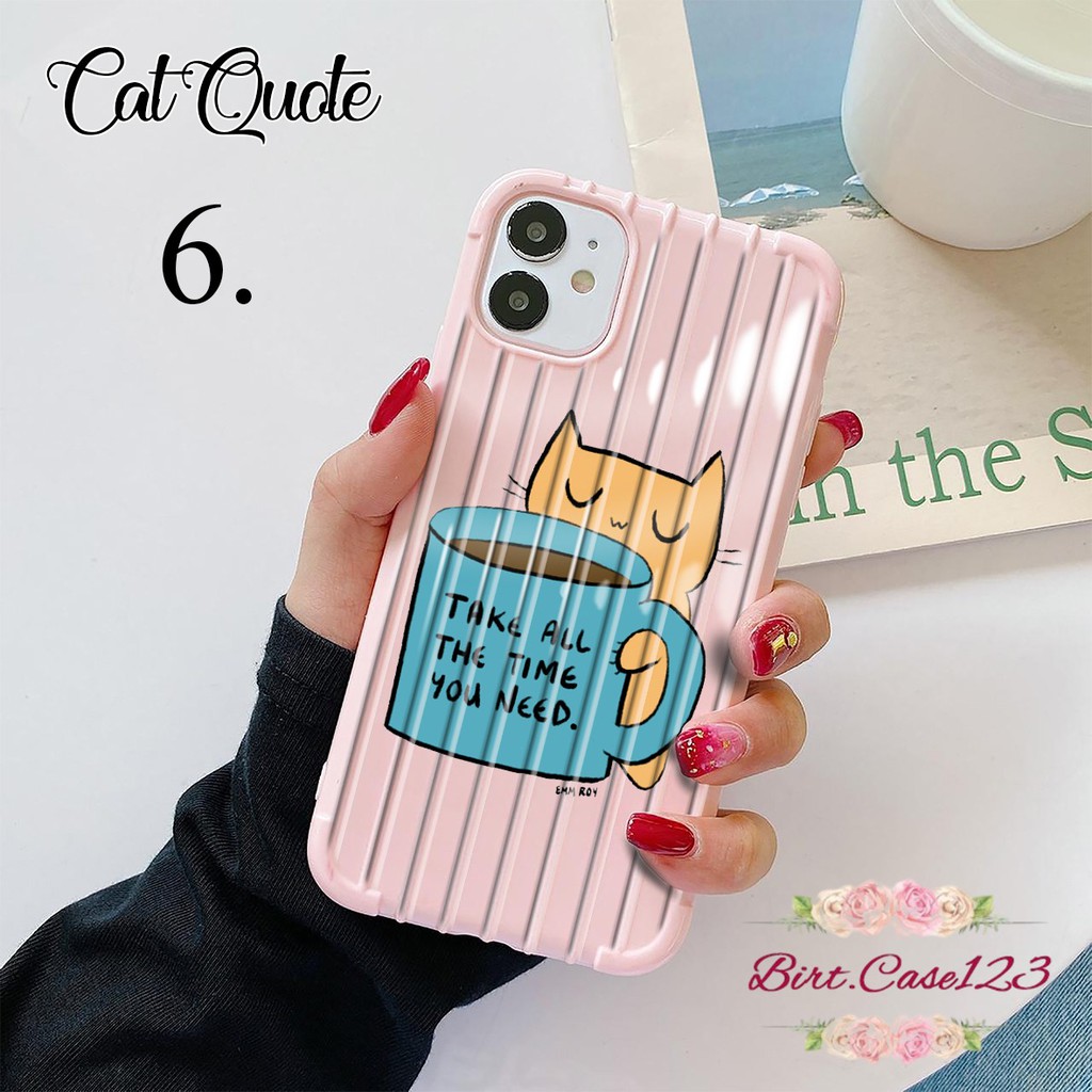 Softcase CAT QUOTE Oppo A3s A1k A5 A9 2020 A7 F9 A5s A31 A52 A92 A37 A53 A83 F1s F11 Pro BC3388