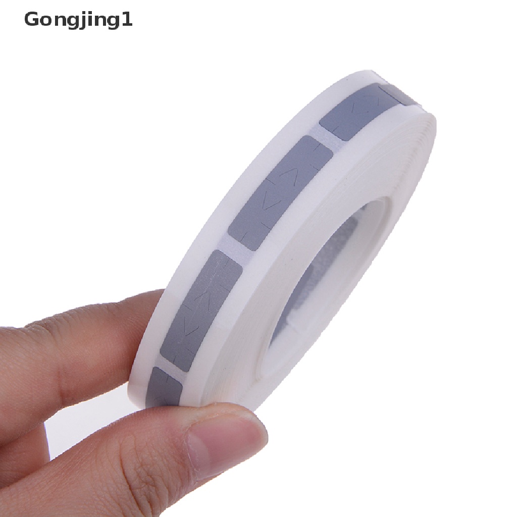 Gongjing1 1000Pcs Stiker Label Tiket Bentuk Persegi Panjang Warna silver