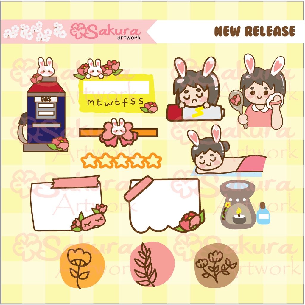 

Sticker Planner Bujo Book Review SAKURA ARTWORK