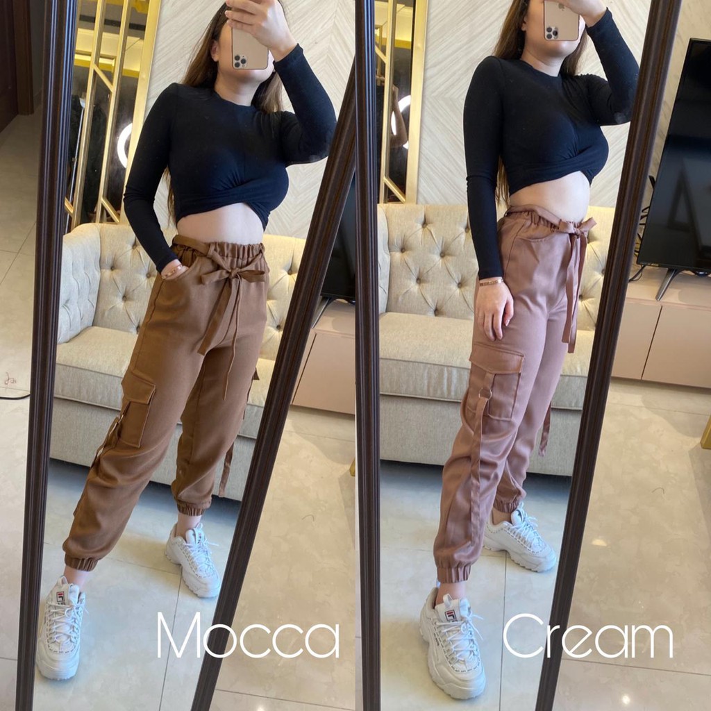 540# JOGGER PANTS fashion / jogger moscrepe / celana fashion kekinian /celana panjang/celana wanita