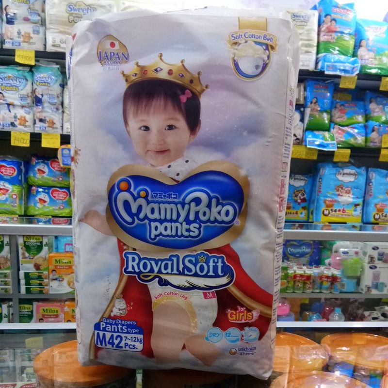 MAMYPOKO PANTS ROYAL SOFT GIRL L24, M42, L34, XL30, XXL24