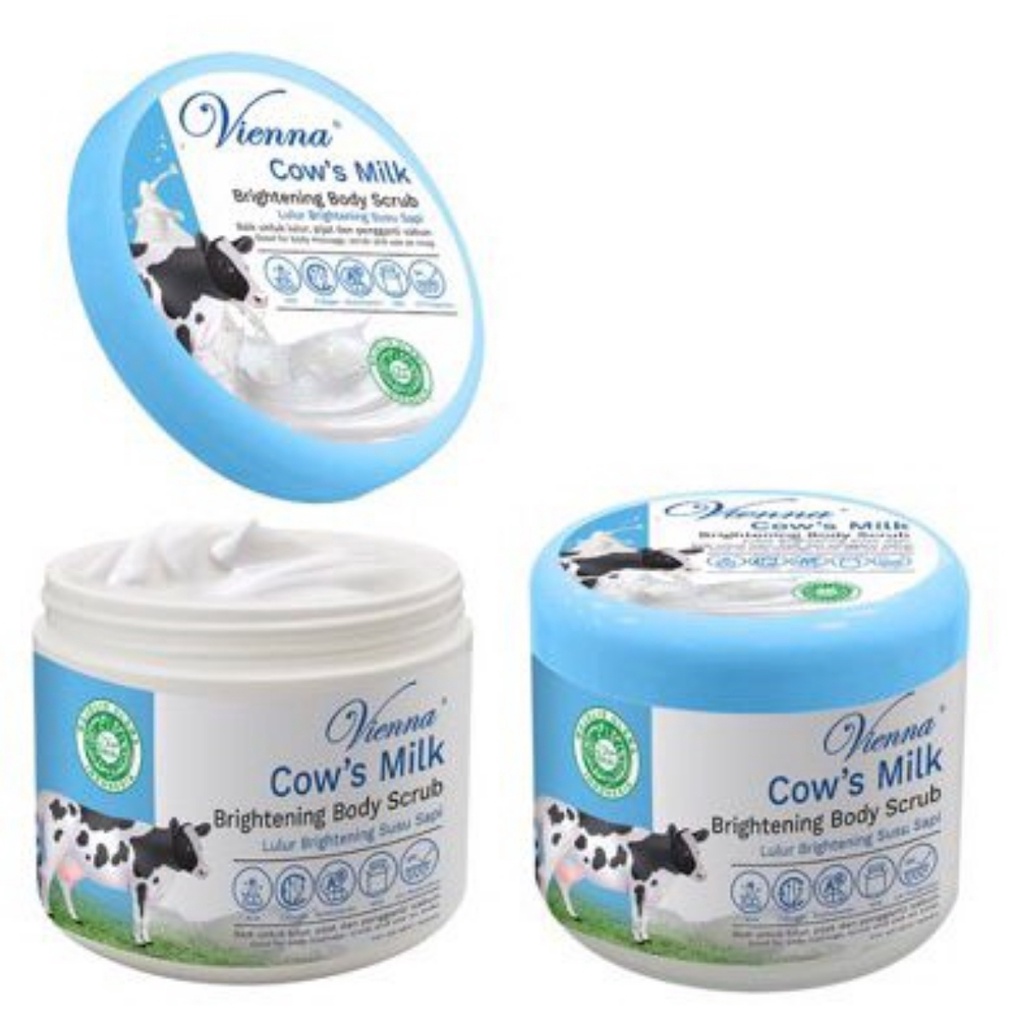 Vienna Cow's Milk Brightening Body Scrub 250g / Goat s Milk Brightening Body Scrub 250g