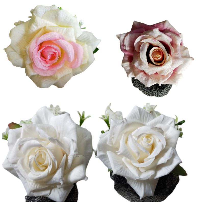 K.ANIE jepit rambut harnet/ sanggul/ jepit bunga mawar/ ikat rambut premium