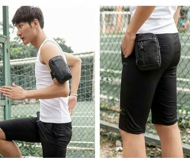 TAS PINGGANG MINI-TAS GYM KECIL-WAISTBAG-TAS IMPORT-TAS KULIT-TAS PRIA-TAS GADGET-TAS COWOK