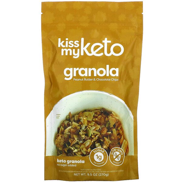 

Kiss My Keto, Keto Granola, Peanut Butter & Chocolate Chips 270g