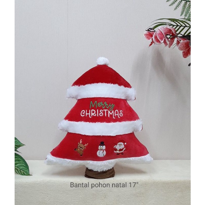 Bantal Pohon Natal Christmas Tree Souvenir Kado Natal