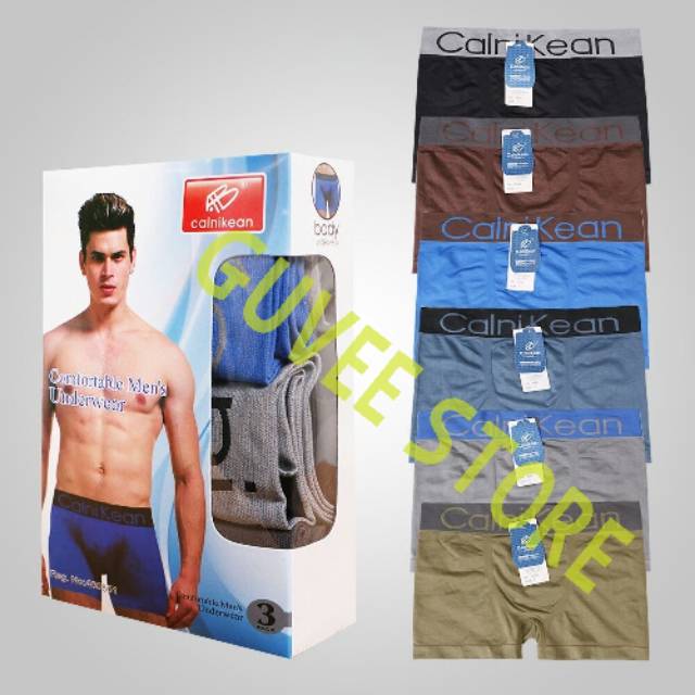 Celana dalam cd boxer katun pria dewasa calni kean