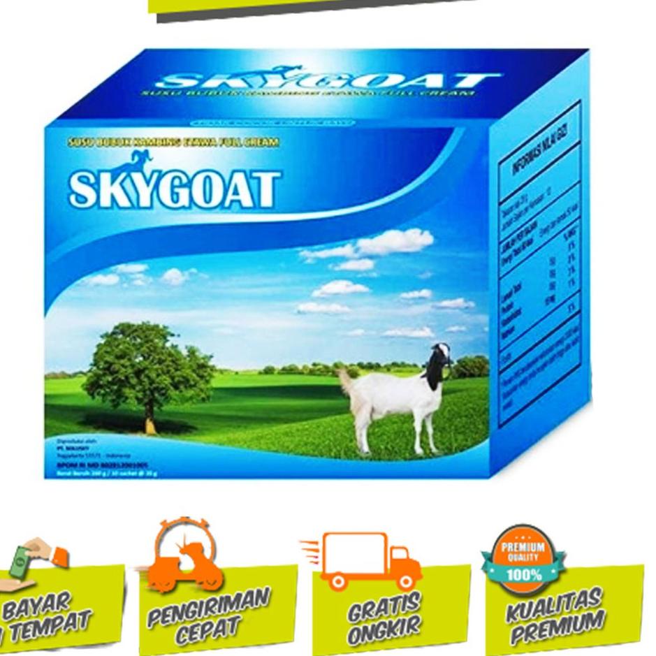 

Best seller Sky Goat Susu Kambing Etawa Bubuk Full Cream | SkyGoat Original Kemasan Box UD60 60