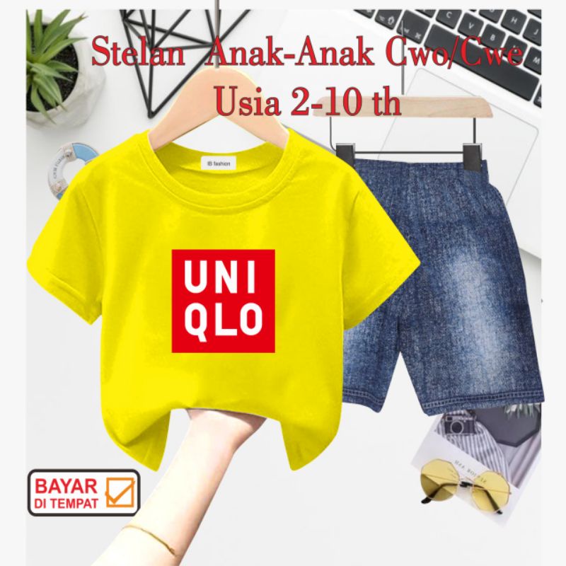 ((IB))SETELAN ANAK2 UNISEX SEMI JEANS/U4IQL0 DIGITAL SABLON