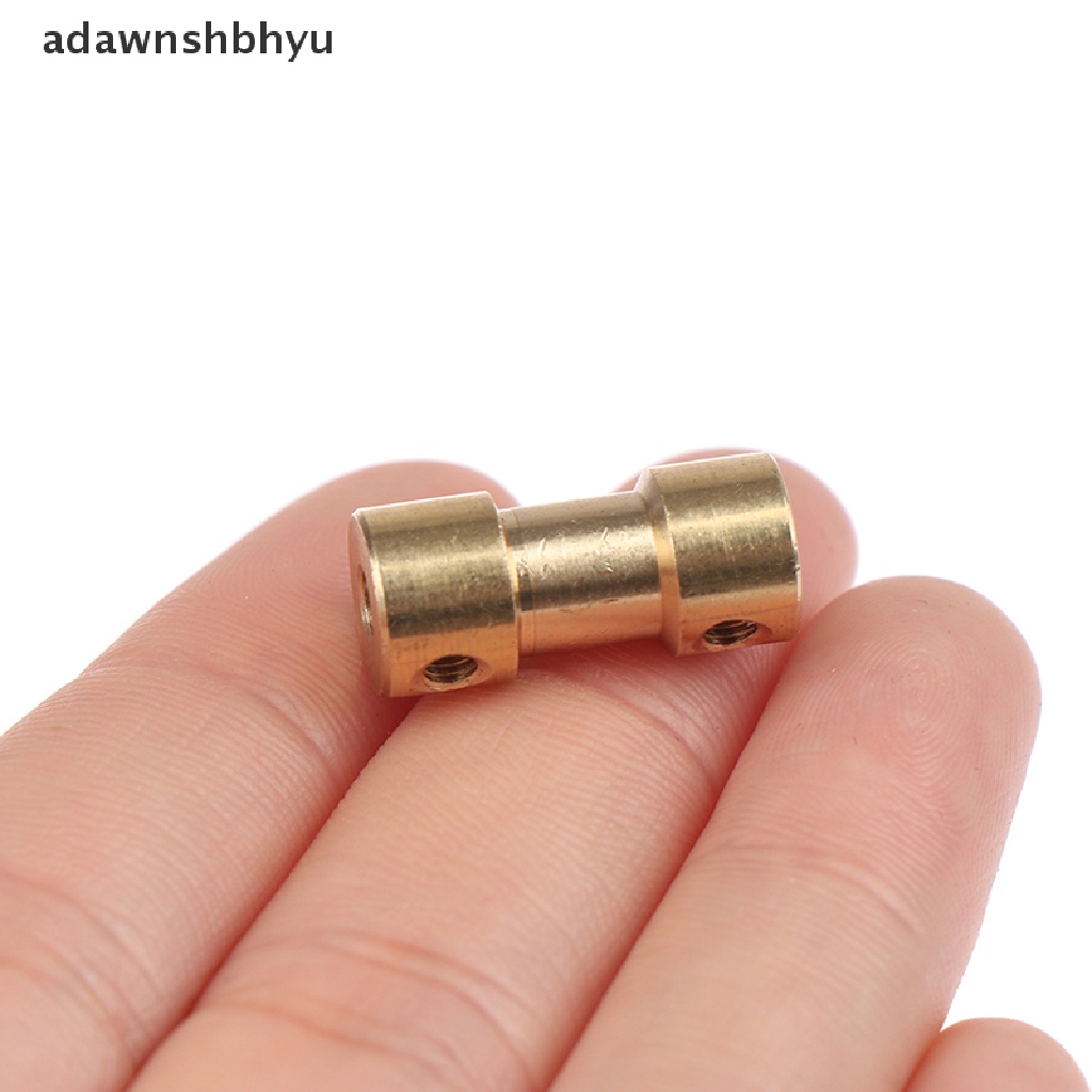 Adawnshbhyu 2-6mm Kuningan Connecting Shaft Konektor Motor Drive Rigid Coupling Coupler Sleeve