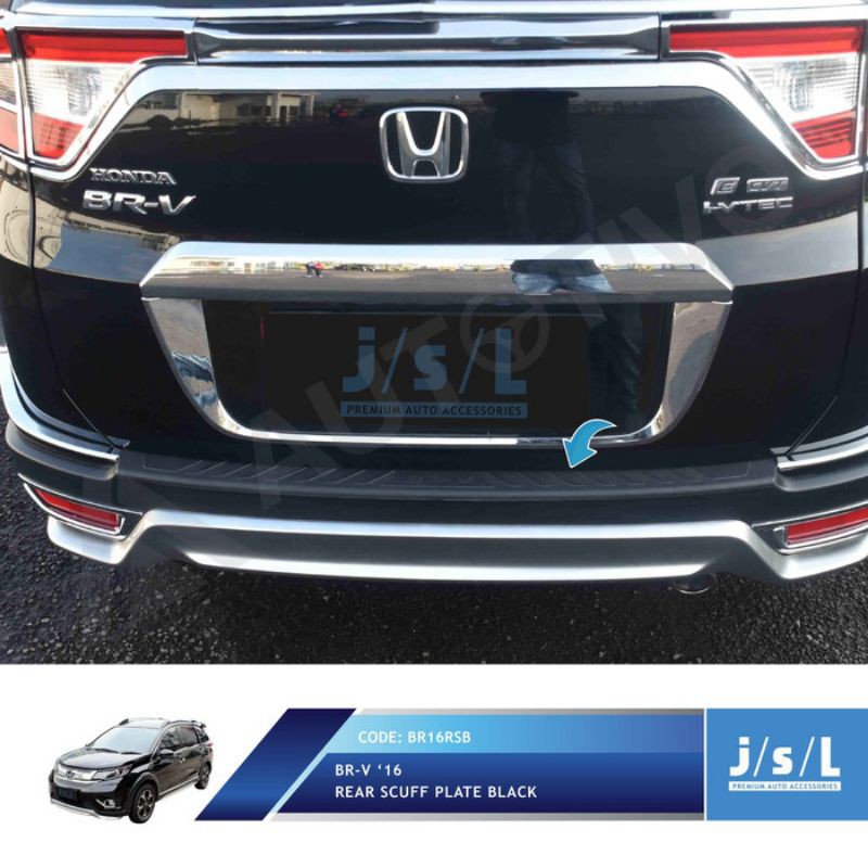 Sillplate Belakang Mobil BRV 2016 2021 Hitam