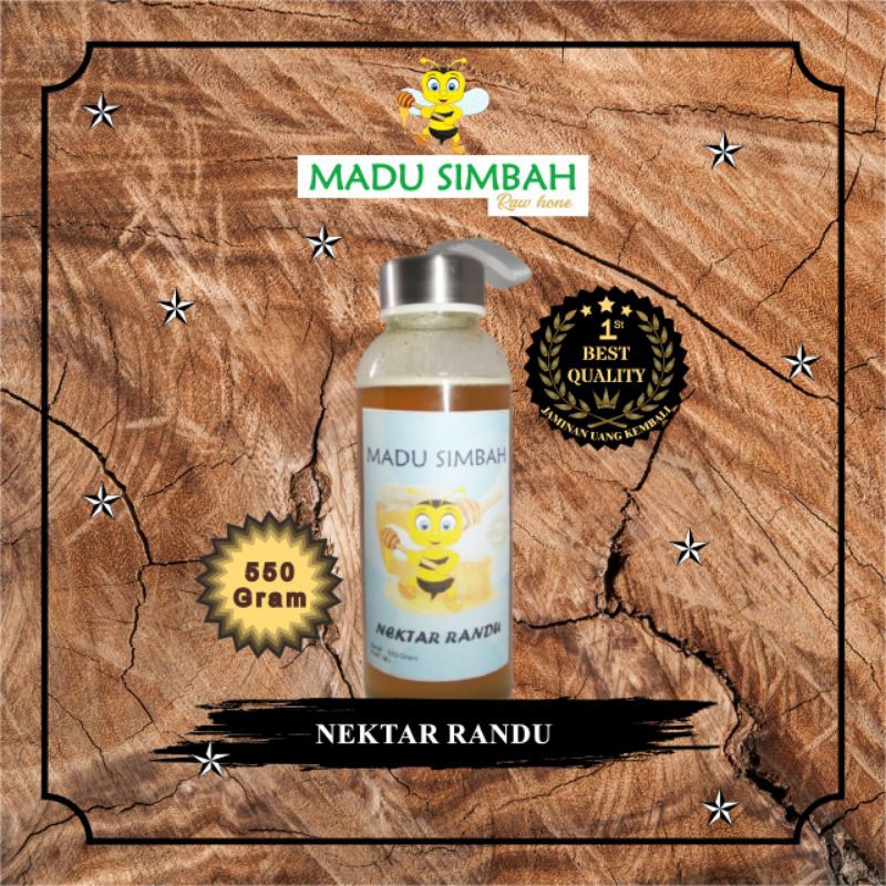

MADU RAW HONEY 100% MURNI NEKTAR RANDU (550gram)
