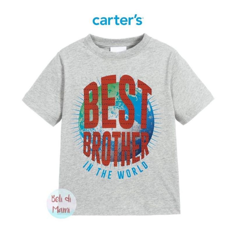 Carter's - Kaos Anak Bayi Laki | Size 3, 6, 9 bulan-Best Brother SS