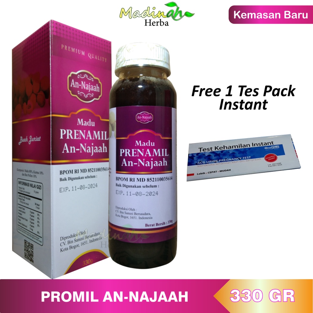 [ PAKET ] Promil Madu Zuriat PROMIL An-Najaah Dan Madu XMAN Penyubur Pria Dewasa free Tes Pack 1 Untuk Suami dan Istri