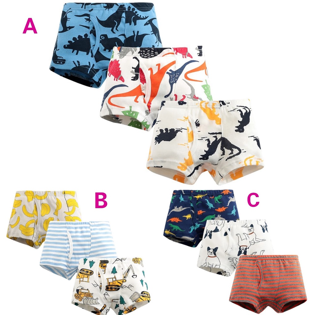 BOXER CATTON CEWEK COWOK CELANA DALAM ANAK LAKI LAKI IMPORT/CELANA DALAM ANAK PEREMPUAN MOTIF KEREN