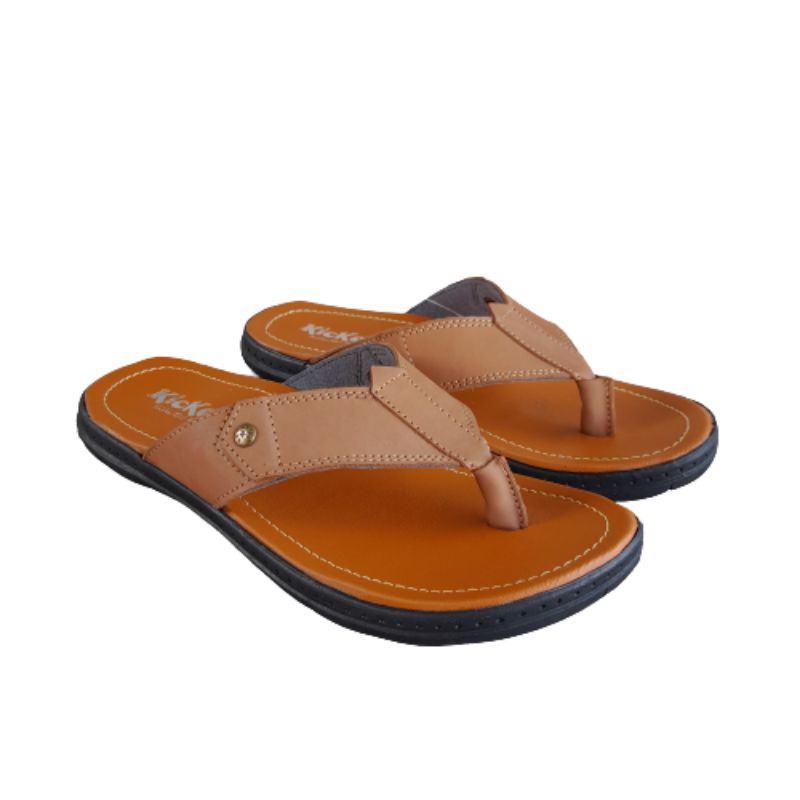 Sandal kulit pria/ sandal jepit kulit terbaru/ sandal kulit murah /sandal COD/ bayar di tempat