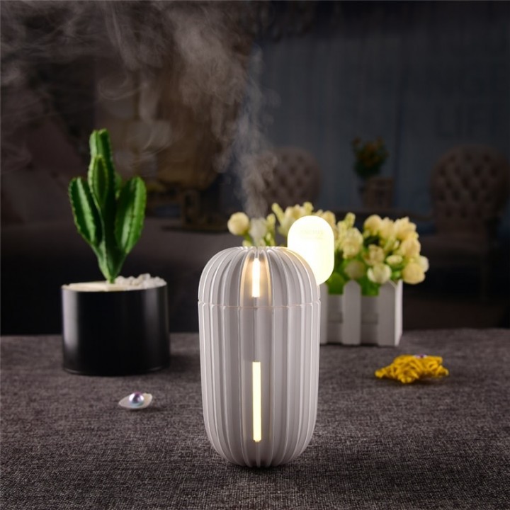 Cactus Mini USB Cool Mist Ultrasonic Portable Humidifier 200ml