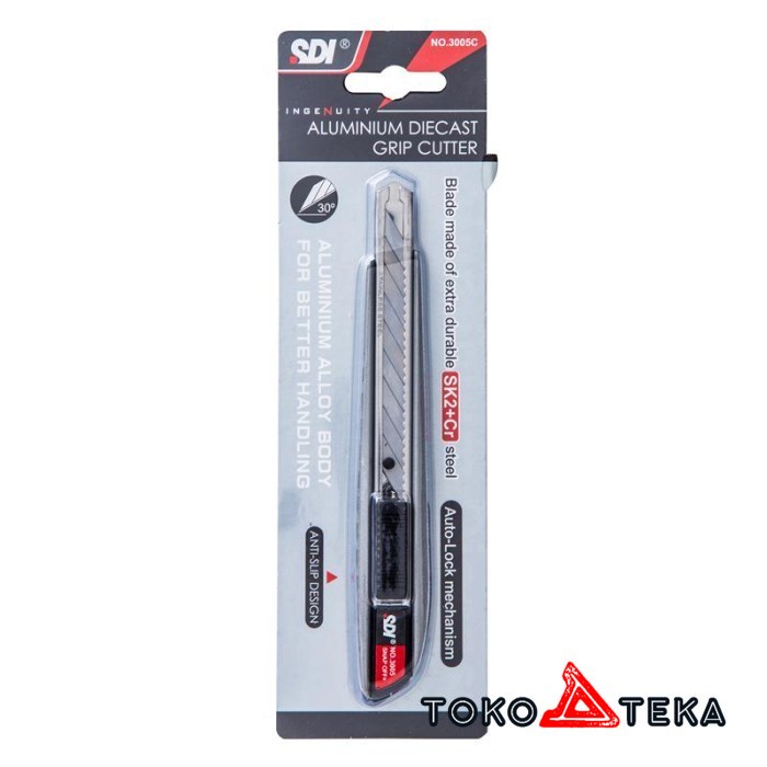 

COD SDI Cutter Knife Silver 3005C / Pisau Cutter Kater Murah Berkualitas