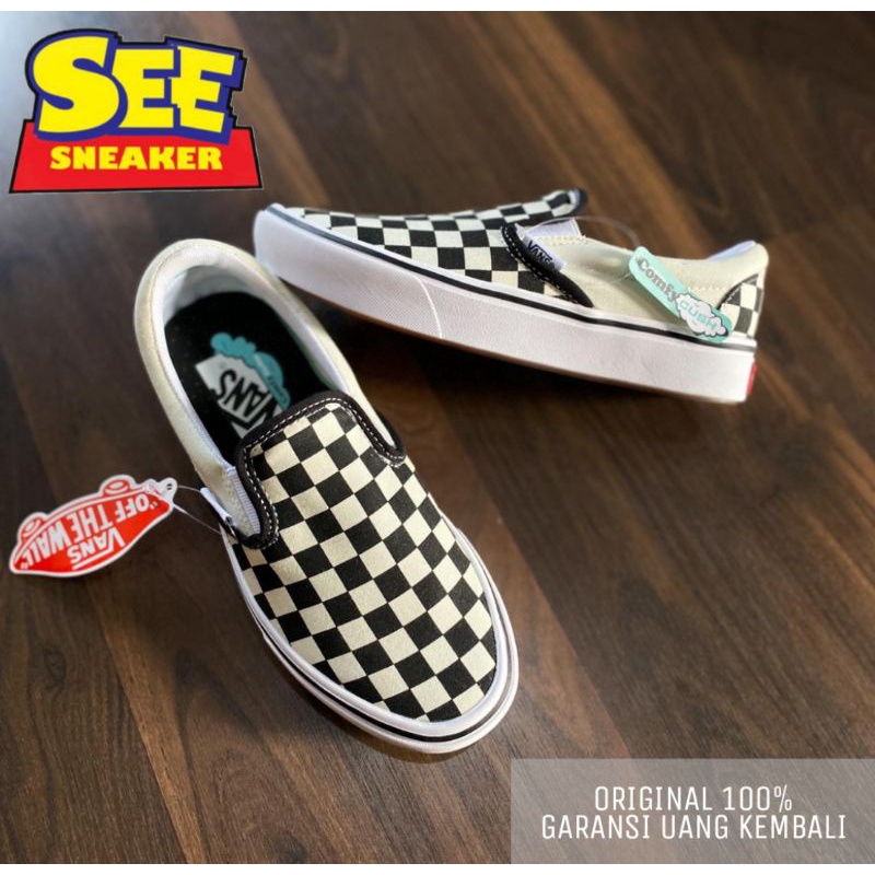 VANS SLIPON COMFYCUSH CHECKERBOARD