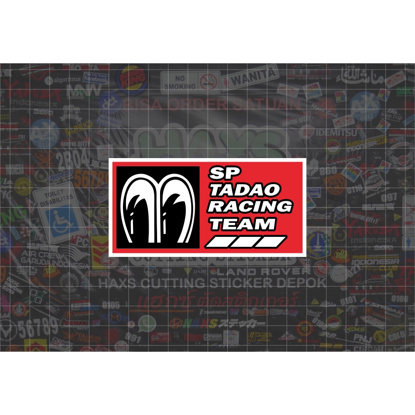 Cutting Sticker Sp Tadao Racing Team Ukuran 10 Cm Untuk Mobil &amp; Motor