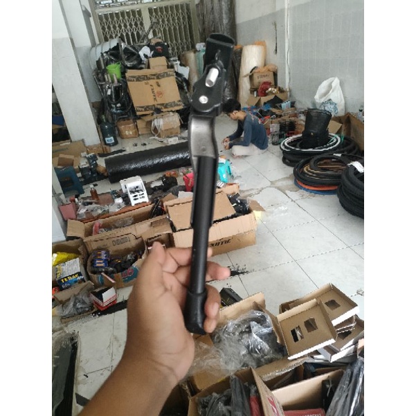 Standar Sepeda Parkir tengah Samping Sepeda MTB Road Bike Bahan Aluminium