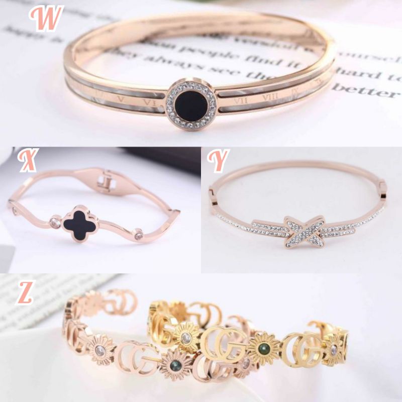 PROMO gelang bangle titanium asli anti karat