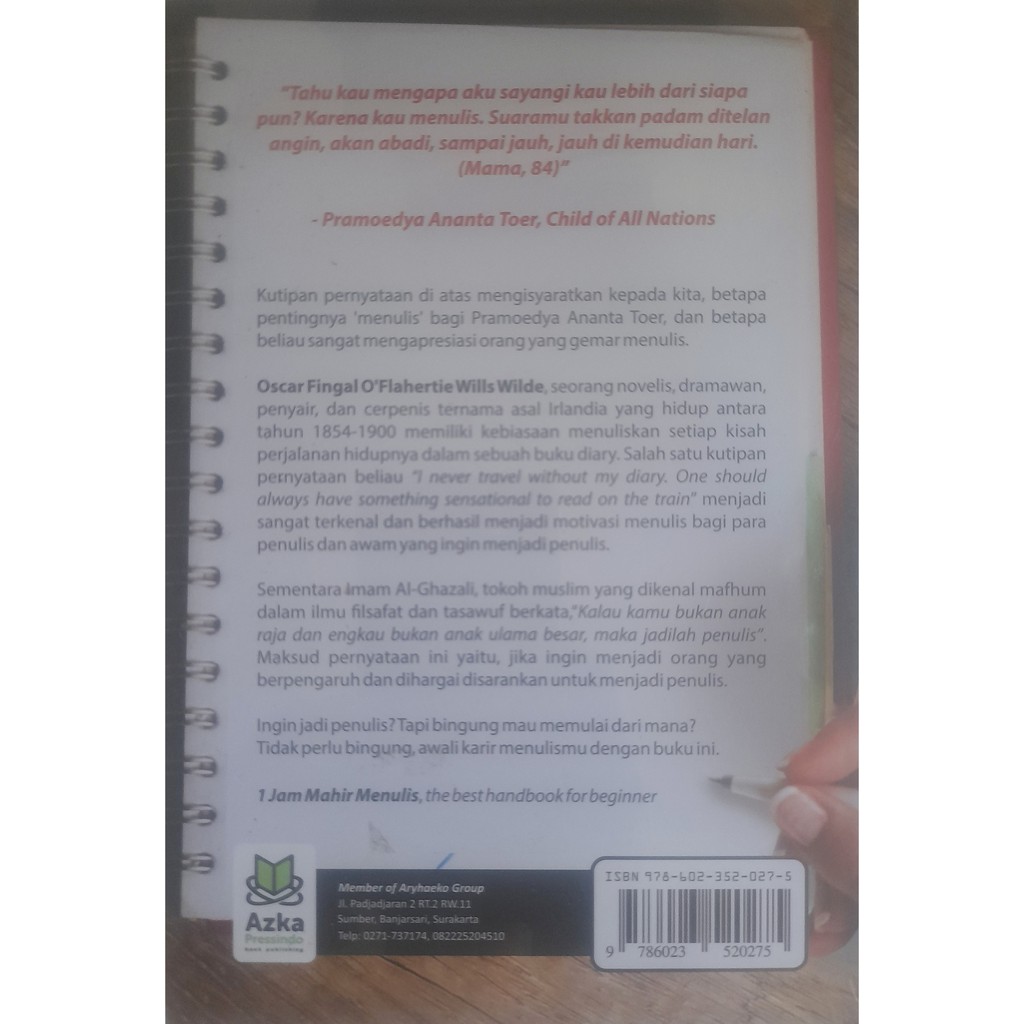 1 Jam Mahir Menulis Panduan Belajar Menulis Fiksi dan Non Fiksi-1