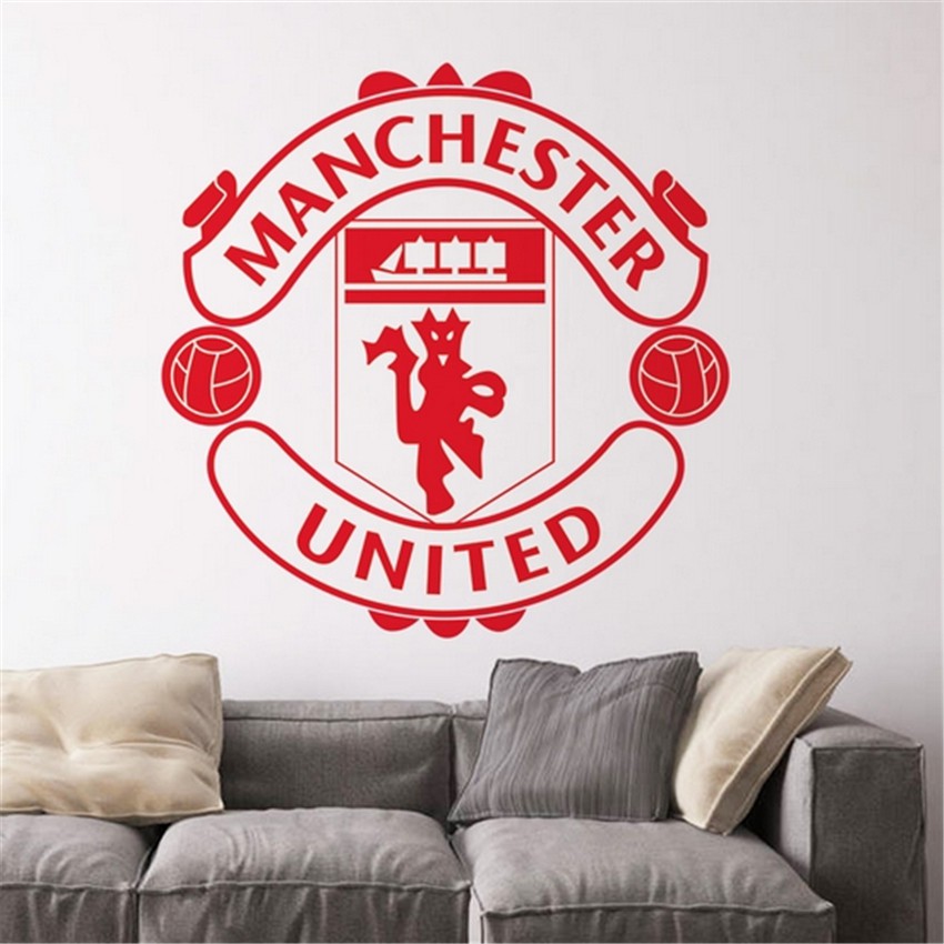 Jual Stiker Dinding Kaca Tembok Tim Bola Manchester United Untuk ...