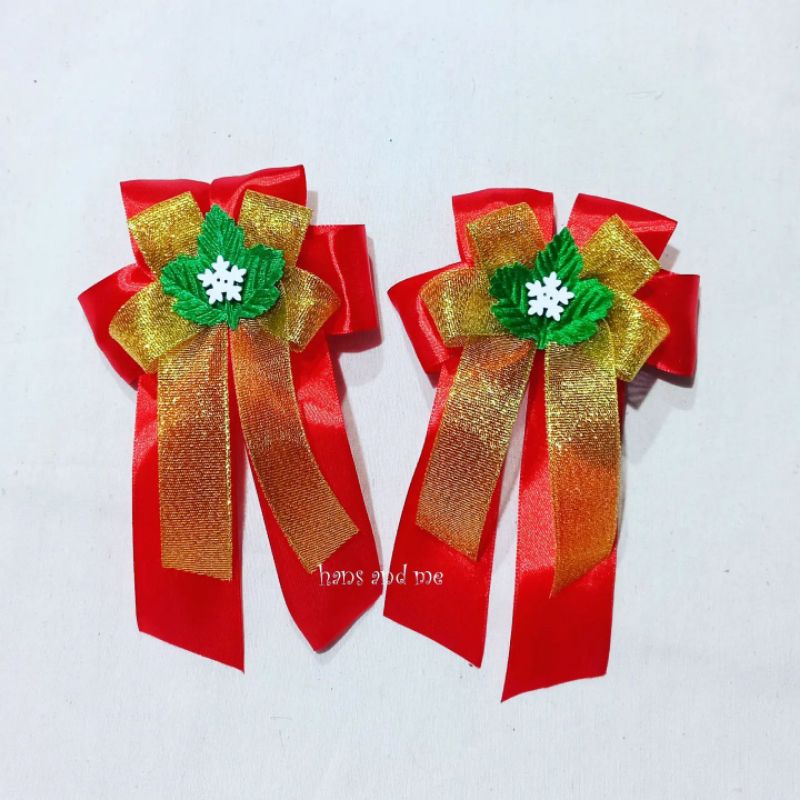 

Hiasan Pita Snow Hampers Kado Parcel Natal