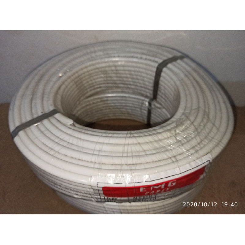 Kabel Listrik Nymhyo 2x0,75 /EMGCable Serabut Tebal 50 Yard