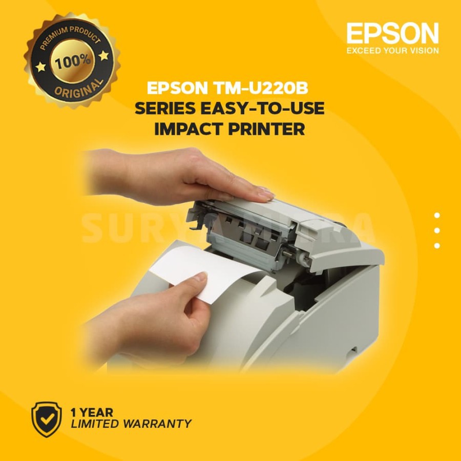 Printer Epson TM-U220B | TM U220 B Auto Dot Matrix/Cashier 9Pins