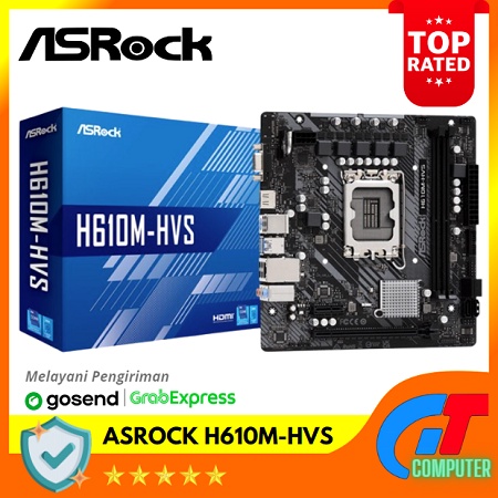 ASRock H610M-HVS (LGA1700, H610, DDR4, USB3.2, SATA3)