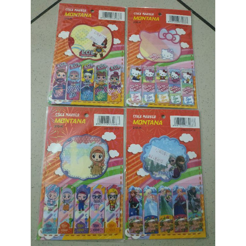 

Post It Sticker / Stiker / Pembatas Buku Karakter Anak-Anak