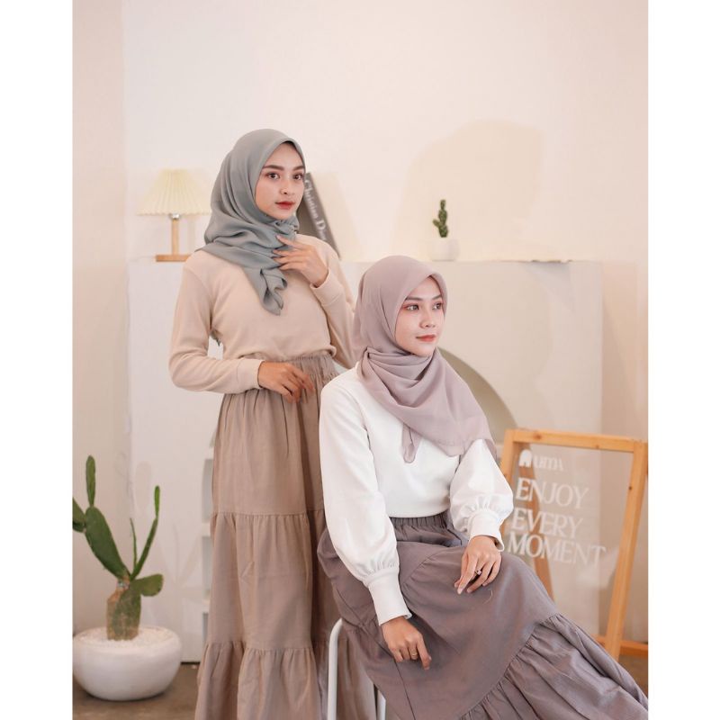 SEGI EMPAT POLLYCOTTON AULIA HIJAB FREE BOX (PART 1)