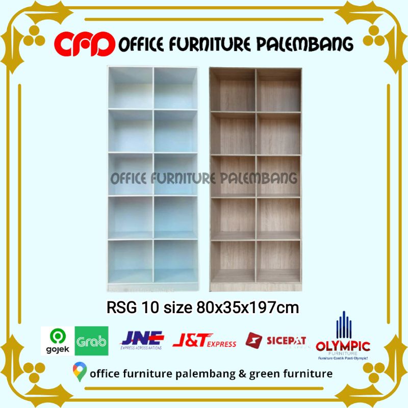 rak buku RSG 10 lemari laundry rak arsip kantor rak serbaguna
