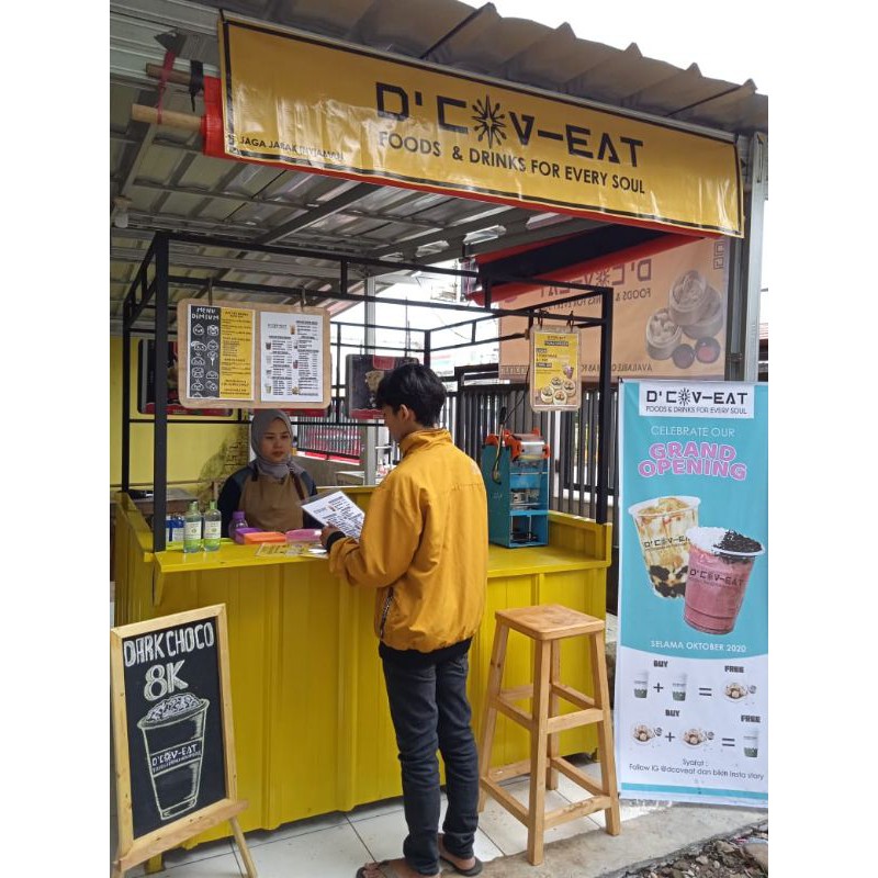 

Booth container request design dan ukuran