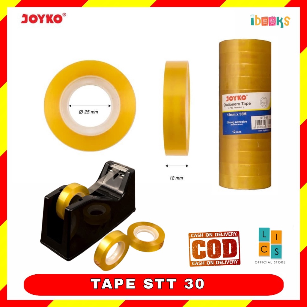 

Isolasi Tape Pita Perekat Joyko STT 30 satuan Solatip