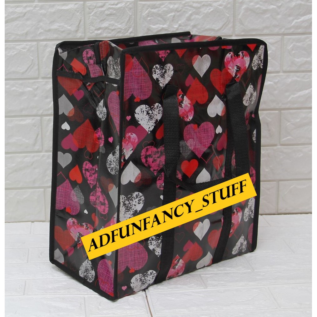 TAS BELANJA TAS LAUNDRY TAS KARUNG UKURAN 50X45X19 CM RANDOM MOTIF DAN WARNA