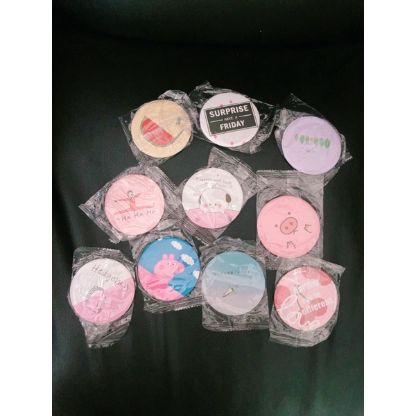 Cermin Bulat Mini Traveling Kaca Mini